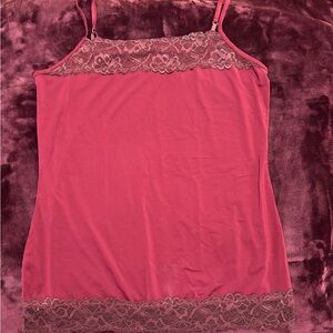 Beautiful Maurices Burgundy Lace Camisole